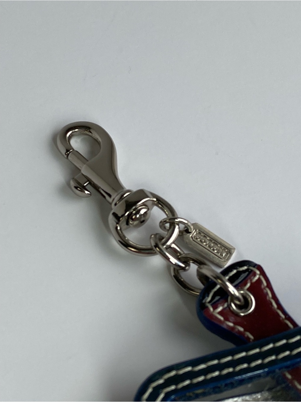 Coach Snorkel Scuba Multicolor Leather Key Charm Key fob chain hangtag - Picture 4 of 7
